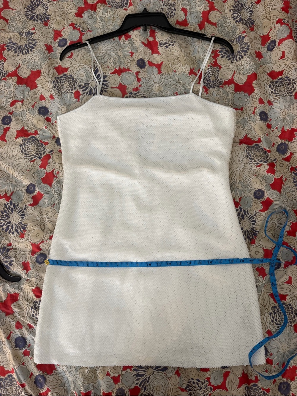 Abercrombie & Fitch White Sequin Slip Dress - Picture 9 of 9